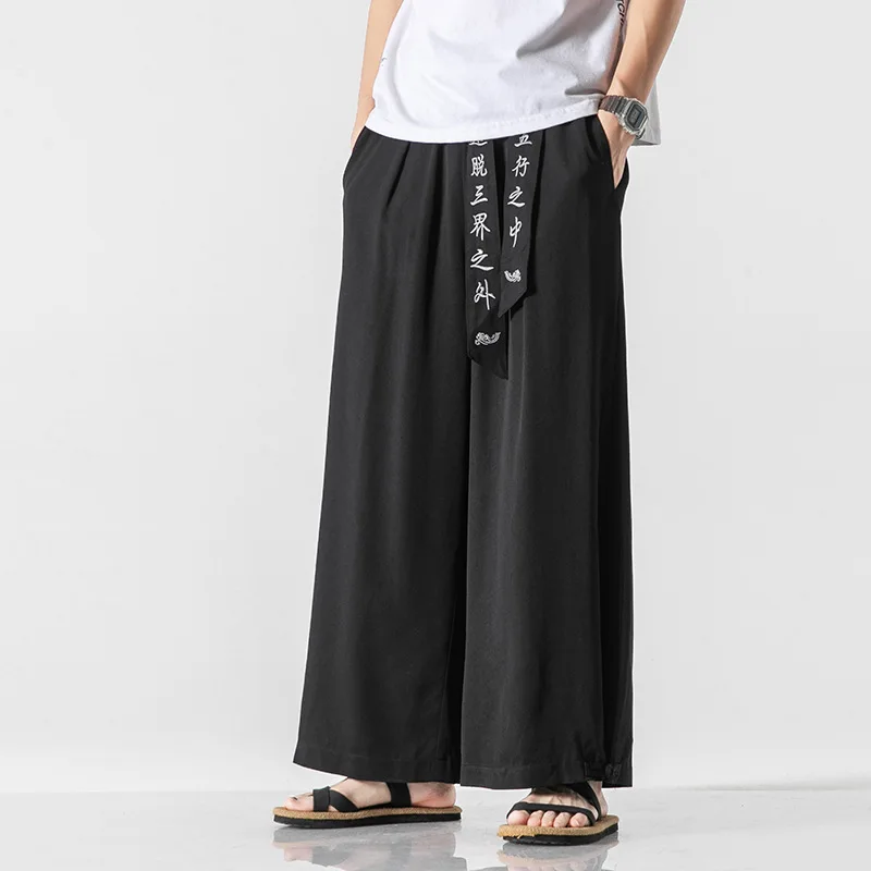 Повседневные широкие брюки свободные бриджи большого размера в стиле Харадзюку