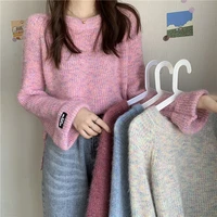 aossviao 2021 thick knit warm sweater women basic pullovers autumn winter sweaters casual loose oversized female jumper top