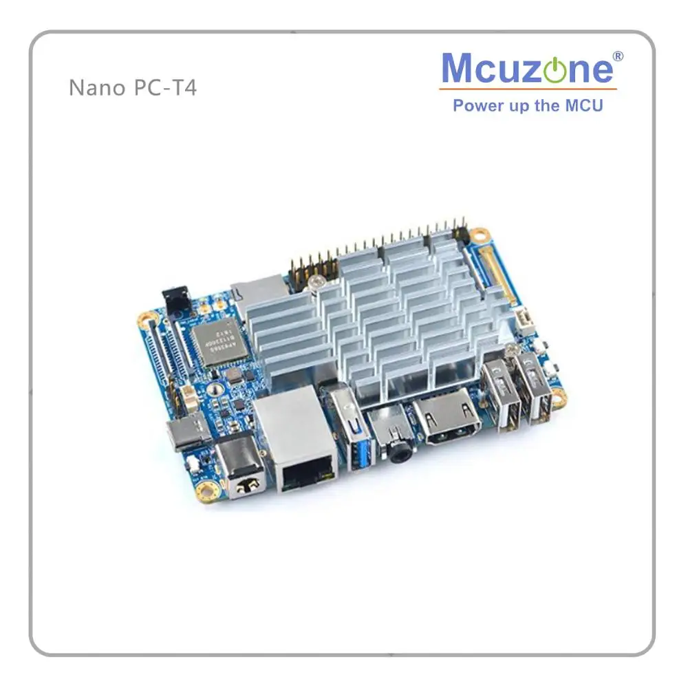 FriendlyARM NanoPC-T4 Rockchip RK3399 Cortex-A72 Cortex-A53 VR AI OpenCV TensorFlow MIPI двухдиапазонный Wi-Fi M.2PC 4 Гб Оперативная память 16 Гб EMMC
