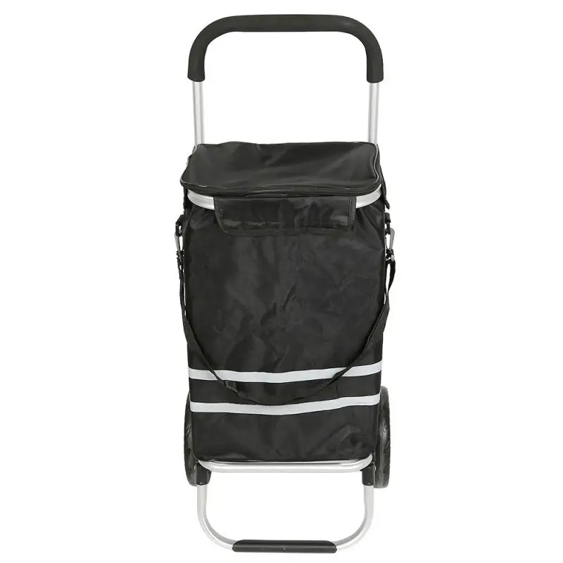 

Reusable Shopping Organizer Foldable Shopping Cart Supermarket Trolley Cart On Wheels Waterproof Oxford Cloth Storage Bag HWC