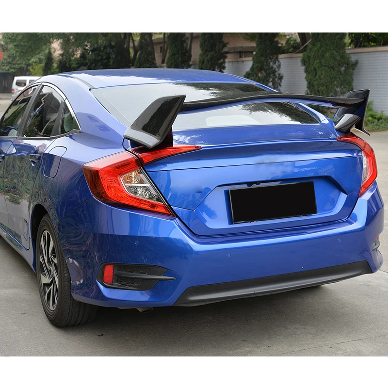 Чехол из углеродного волокна для заднего спойлера ДЛЯ крыла губы Honda CIVIC 10 Седан 4