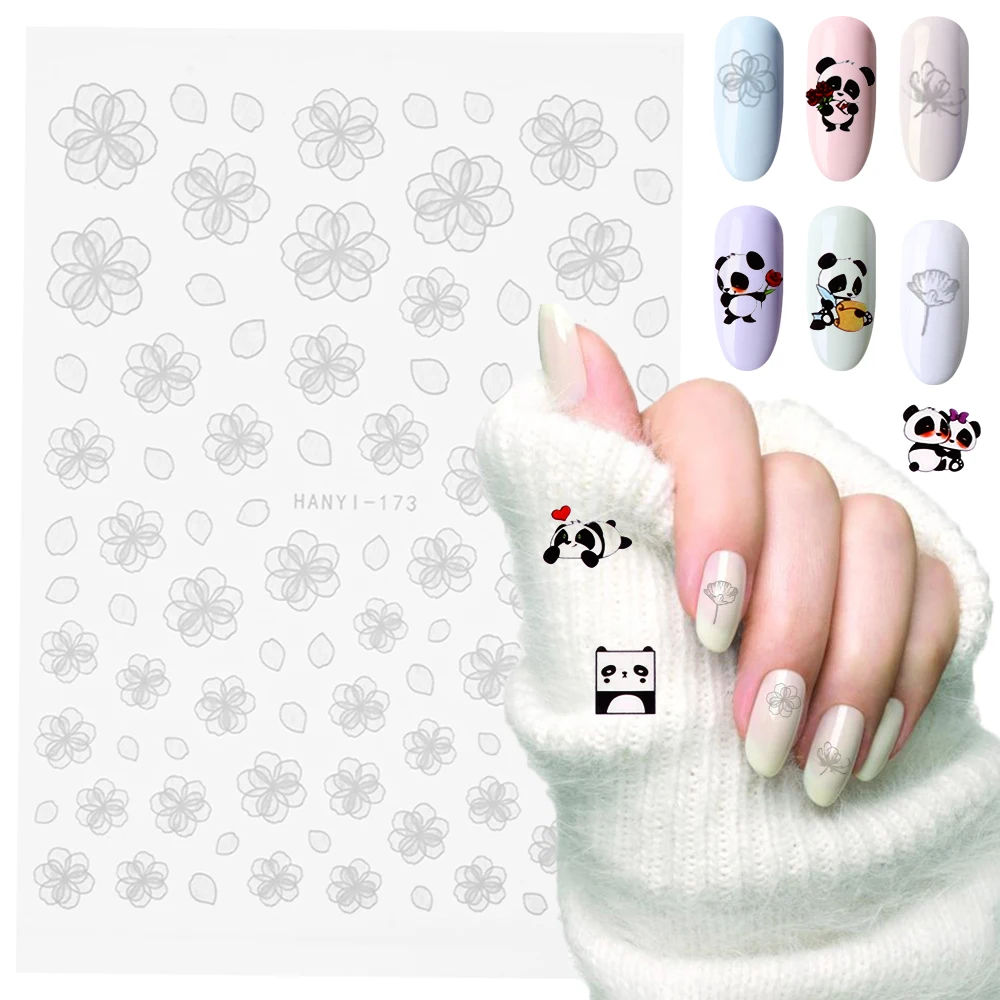 1 лист DIY переводные наклейки для маникюра Снежинка ногтей Декор модный градиент