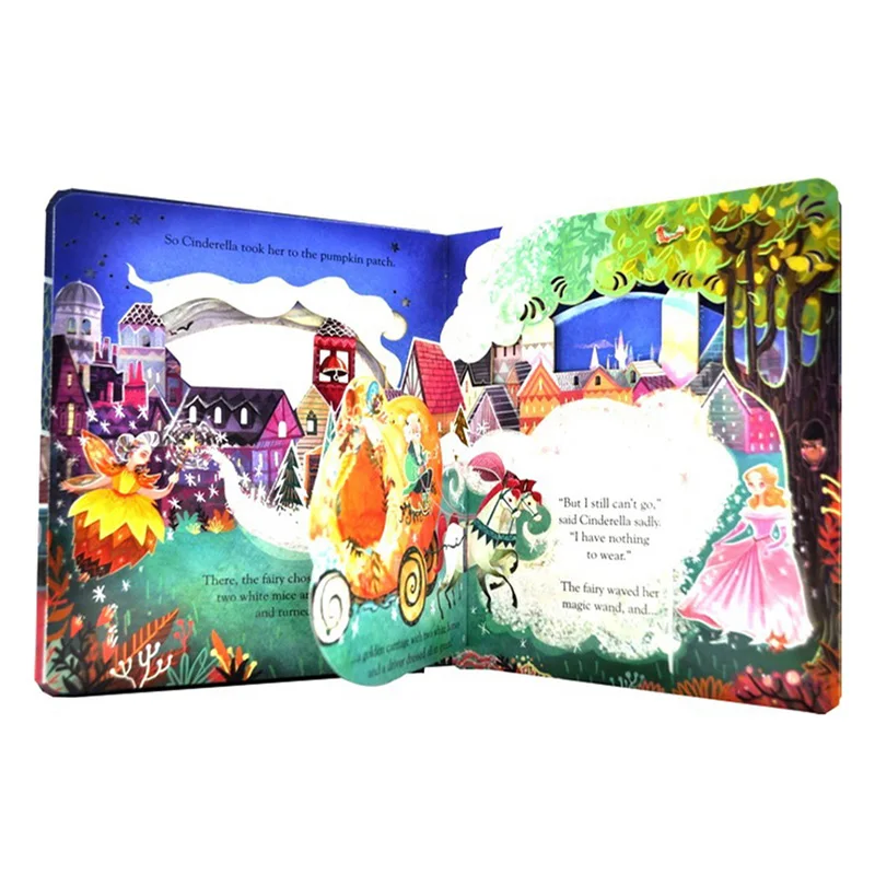 Прозвище книга рассказов внутри сказка Золушка английский образовательный 3D