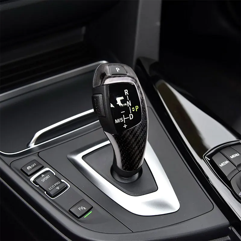 

Carbon Fiber Car Accessories Interior Gear Shift Panel Frame Gear Decoration Cover Trim Stickers For BMW 3 Series F30 2013-2017
