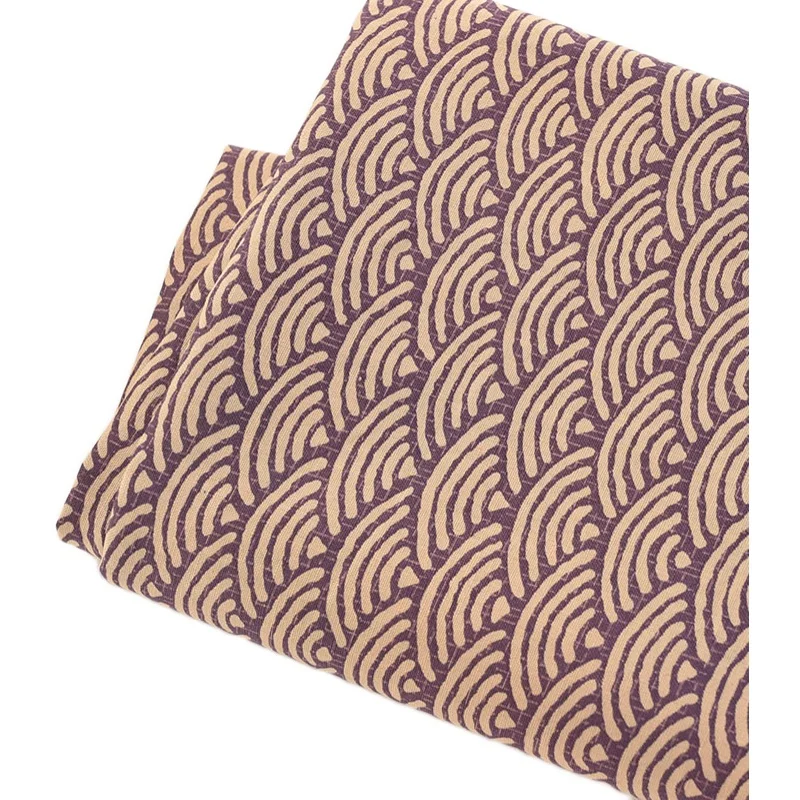 

50*120cm Pure Cotton And Wind Qinghai Wave Fabric Clothes Skirt Children's Clothes Shirt Tablecloth Handmade DIY Fabric