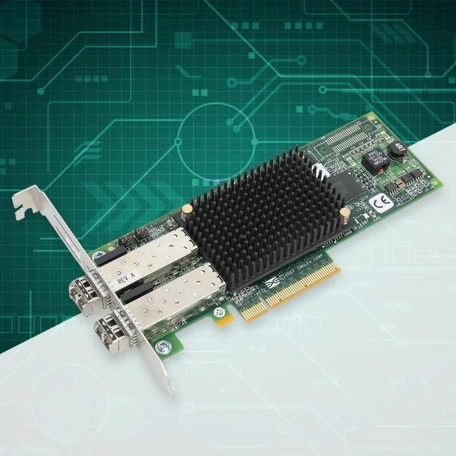 Двухпортовая волоконно-канальная карта HBA Компьютерные аксессуары для EMULEX LPE12002 FC