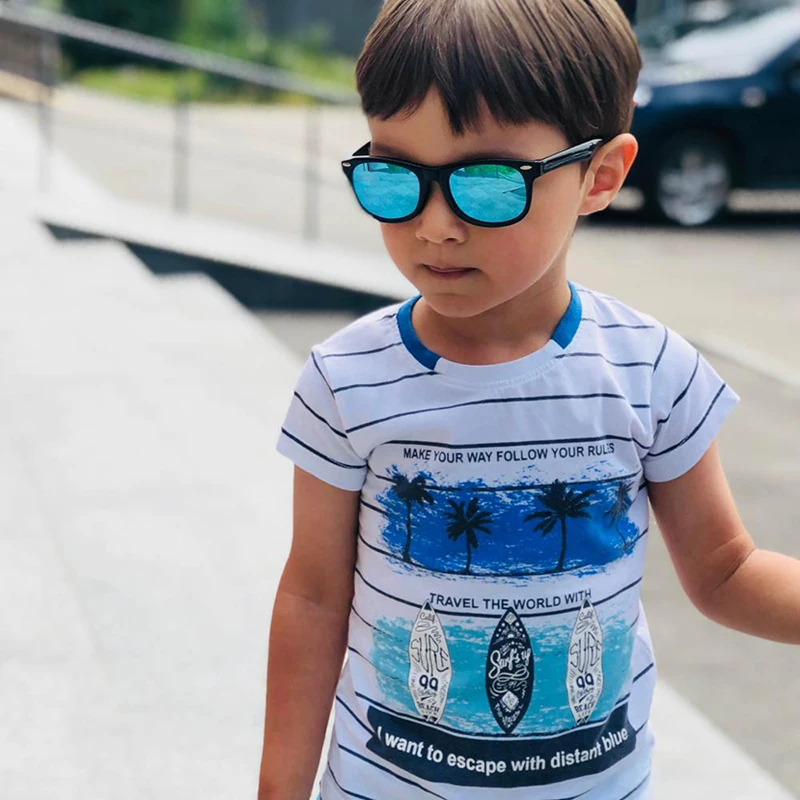 IVSTA детские солнцезащитные очки с веревкой для мальчиков 3-7 зеркальные линзы