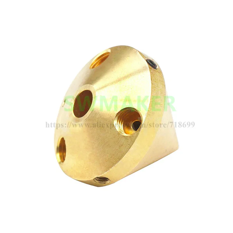 Сопло 3 в 1 многоцветное латунный экструдер Алмазный hotend 0 4 мм 75 детали для