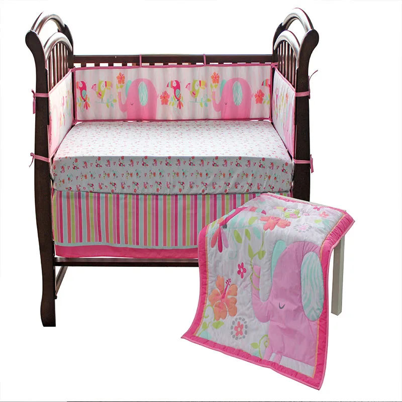 Комплект постельного белья для девочек матрасный чехол детской кроватки 3D 4