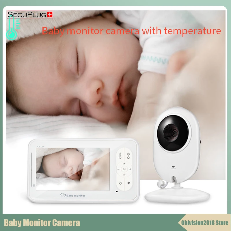 

4.3 inch LCD Display Baby Monitor Wireless Security IP Camera Nanny IR Night Vision Two-way Talkback With Temperature Monitor