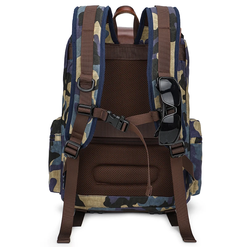 oil waxed canvas waterproof photography bag large wear resistant camouflage camera backpack men for nikoncanon sonyfujifilm free global shipping