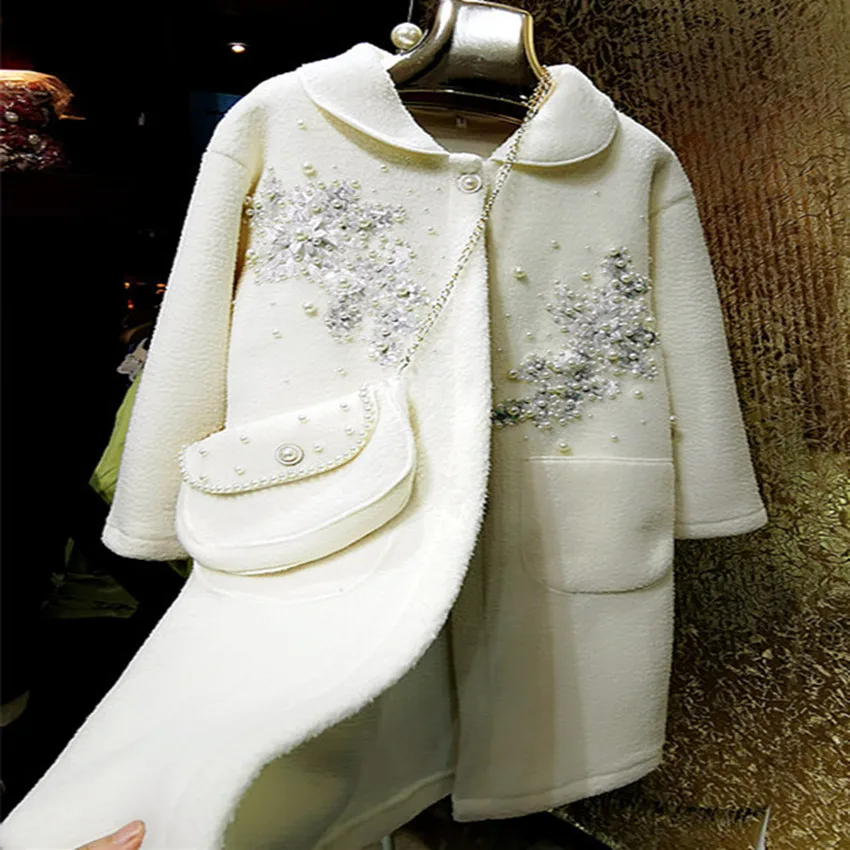 Осенне-зимняя Великолепная Классическая Модная Меховая куртка с бисером и