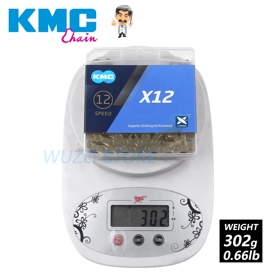 КМК цепи 8/9/10/11/12 Скорость цепи X8 X9 X10 X11 X12 Z8.3 X8PL Z9 X9L X11EL HV408 MTB дорожный велосипед инструмент для демонтажа цепи велосипеда - Цвет: X12 Gold