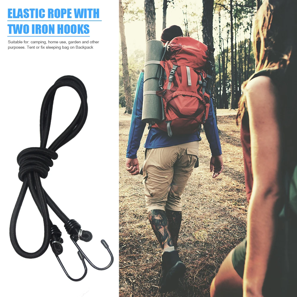 

1.2m Bungee Rope Camping Hiking Cord Strap Elastic Kayak Boat Outdoor Leash Belt for Family Outdoor Camping Accessories Dropship