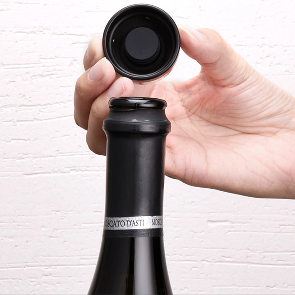 

1Pcs Rotary Lock Sealing For wine Food Grade ABS Leakproof Sparkling Wine Champagne Stopper For Bottle Kitchen Accessories
