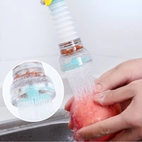 rotatable extendable faucet filter water saving medical stone filter vegetable washing splash proof shower kitchen accessories