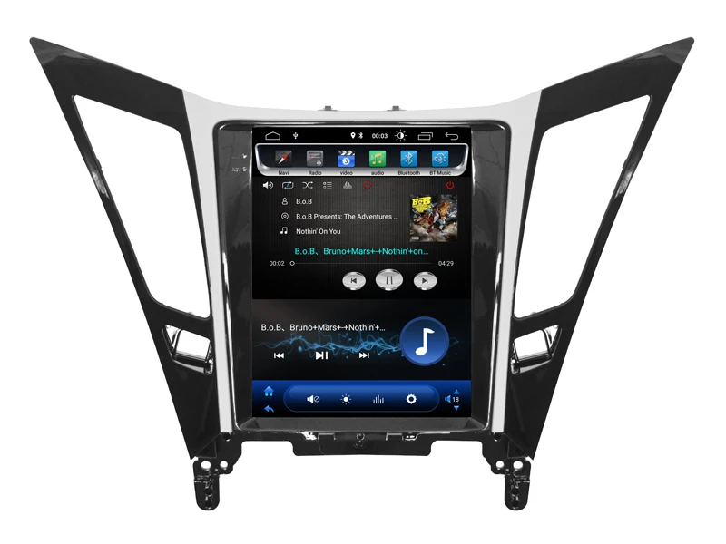 Tesla GPS навигация для Hyundai SONATA NF Автомобильный мультимедийный Android вертикальный