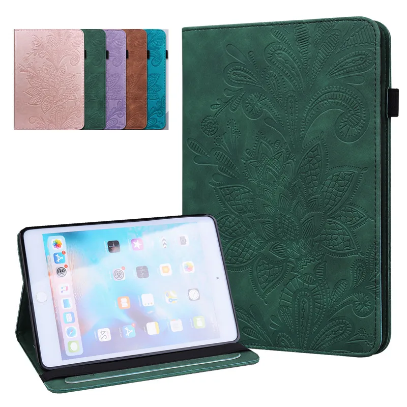 

Flower Imprinted Tablet Case for iPad 10.2 2020 2019 Stand Folio Cover For iPad 5 6 9.7 2017 2018 Air 2 Air 2019 Mini 5 4 3 Case