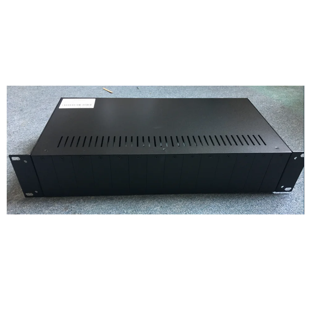 2U 14 дюймовый корпус для крепления на стойку Sinlge/Двойной источник питания