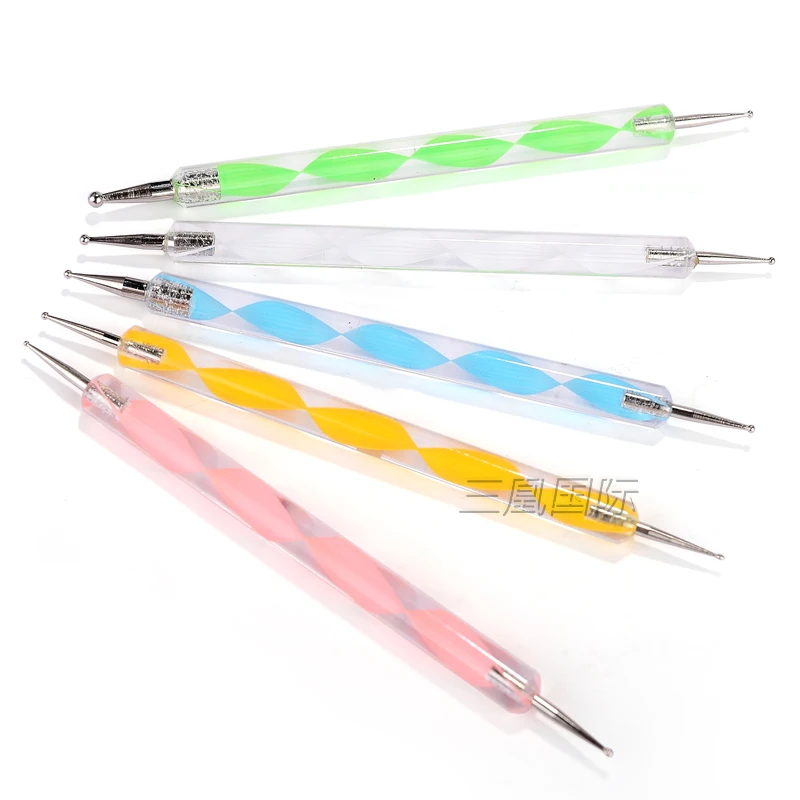 5 шт. набор для маникюра с УФ-гелем акриловыми ручками и стразами | Красота