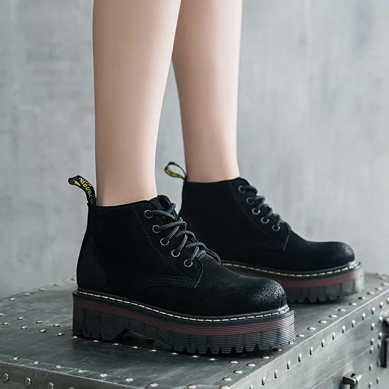 Женская обувь женские мотоботы женская матовые визуально увеличивающая рост С