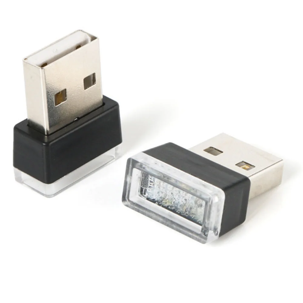 Мини USB светильник светодиодный модельный автомобильный окружающий светильник неоновый интерьерный светильник Автомобильные украшения(7 цветов на светильник