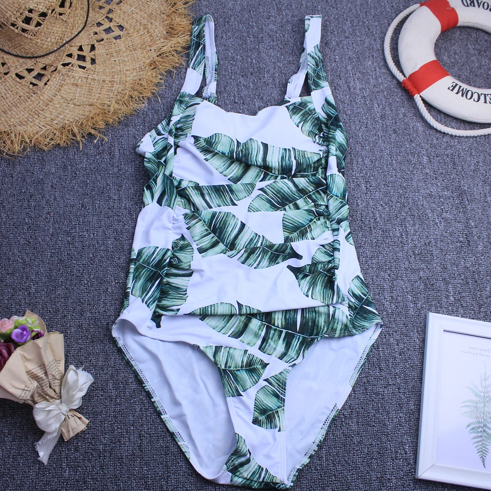 Пуш ап Для женщин купальники размера плюс Одна деталь купальник V образным