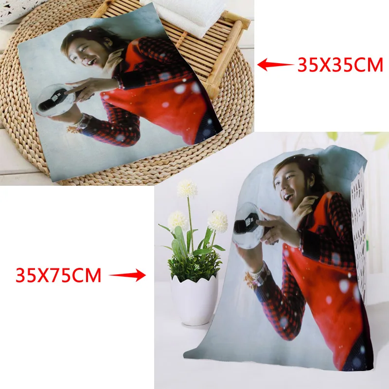 35x35 см, 35x75 см полотенца на заказ KPOP Jang Keun Suk печатные квадратные полотенца микрофибра Абсорбирующая сушка банные полотенца мочалка - Цвет: 10