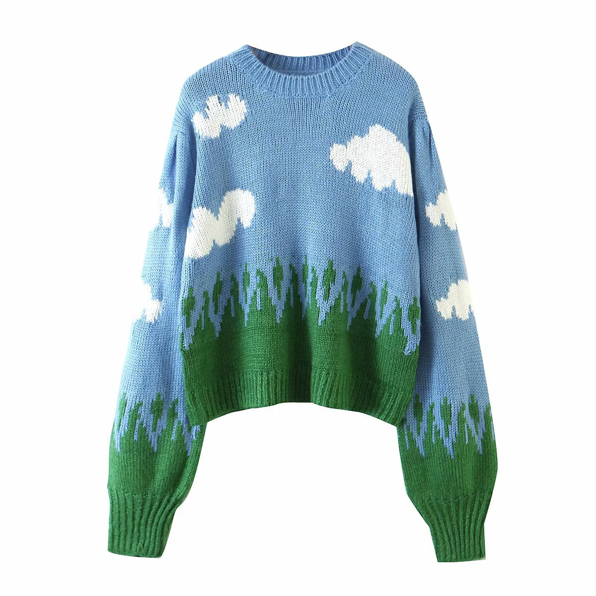 

TEELYNN Loose Women's Pullover Jumper Top Casual Long Sleeve Knitted Sweater Street 2020 Winter Fashion Sweater Tops