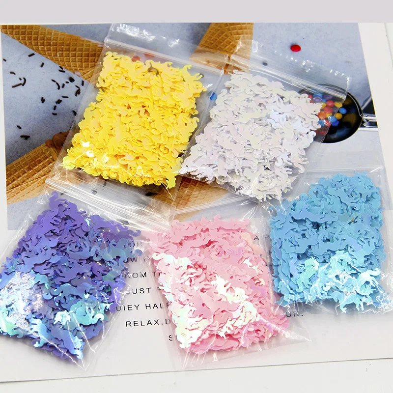 10 г Русалка в форме единорога Блестки для рукоделия DIY шитье пайетками ногти