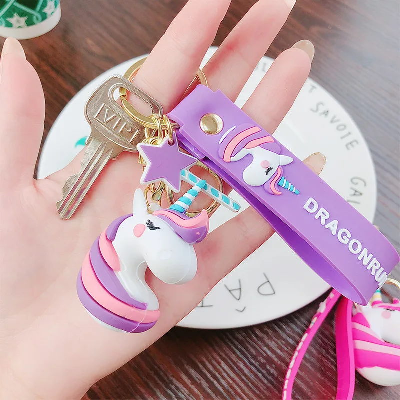 Милый Единорог волшебный мультфильм брелок Высокое качество животное
