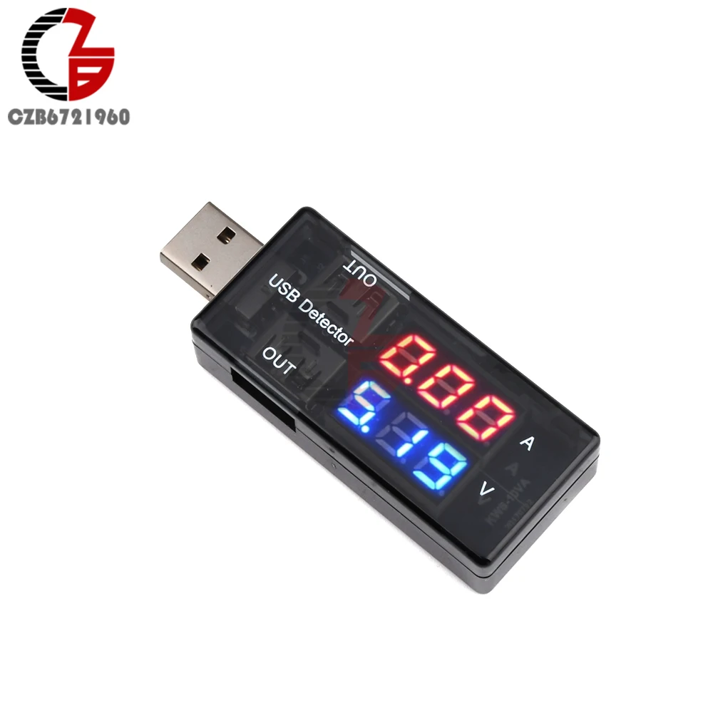 5 в 2.5A с двойным выходом USB тестер мобильное зарядное устройство Доктор двойной