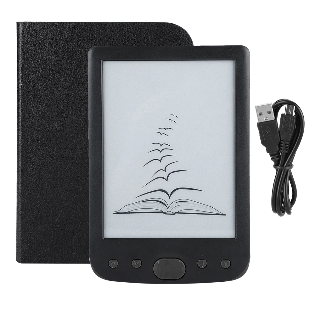 Портативный e-ink BK-6025L портативный 6 дюймов 8G электронная книга ридер поддерживает TF карты экран освещения - Цвет: Black