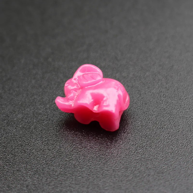 10 шт. 3D Искусственные коралловые бусины милое животное слон разных цветов для