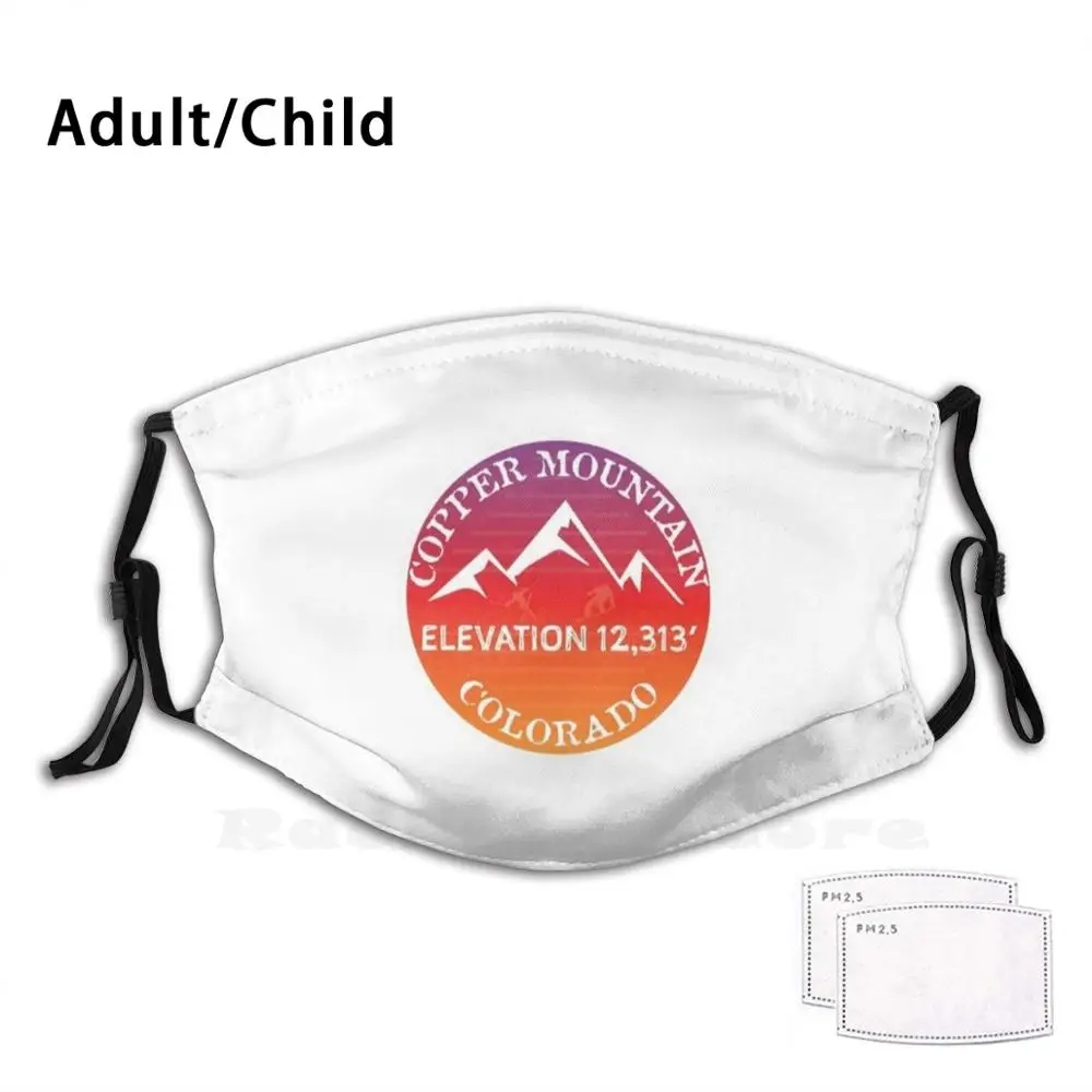 

Медная фотомаска для катания на лыжах, сноуборде, курорте, пеших прогулок с забавным принтом, многоразовая маска для лица Pm2.3206 с фильтром, го...