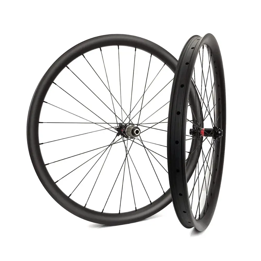 29er бескамерный горный велосипед Углеродные колеса 40 мм ширина 30 глубина MTB DH