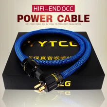 YYTCG Hifi Pure Copper Power Cable High Quality US Standard Power Cord For DVD Amplifer Multimedia 1M 2M 3M