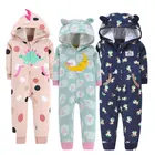 2022 демисезонные теплые детские комбинезоны для младенцев коралловый флисовый комбинезон с животными для маленьких мальчиков девочек Хэллоуин Рождественский Костюм