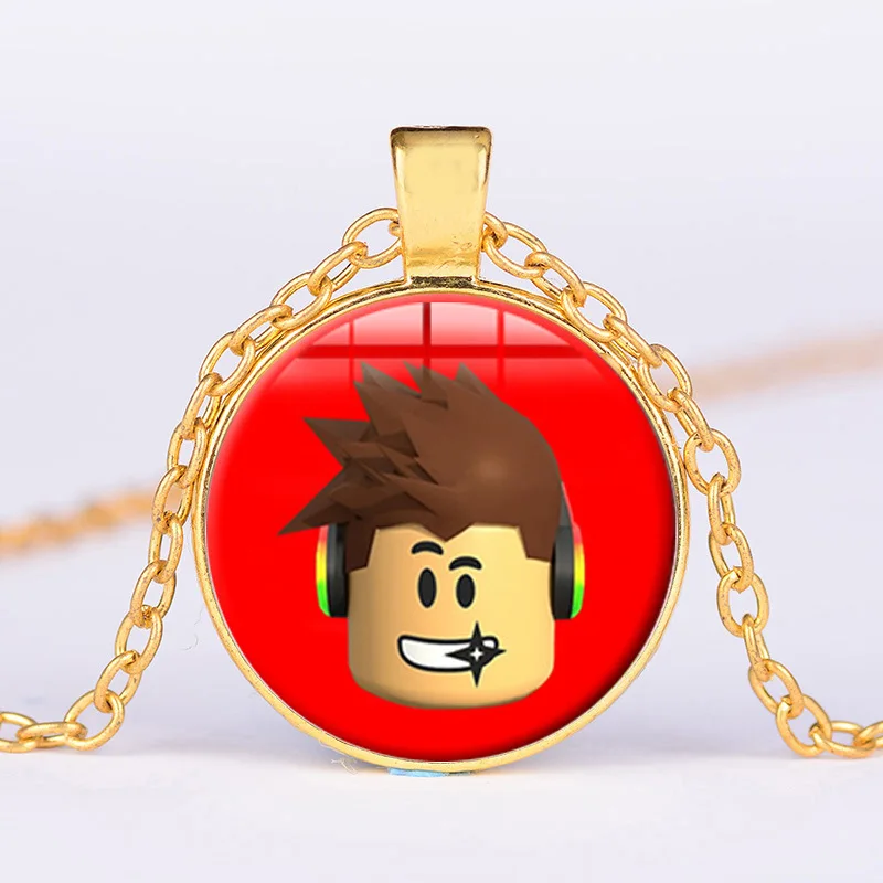 Roblox мультфильм игра кулон цепочка украшение для мужчин дети ожерелье унисекс
