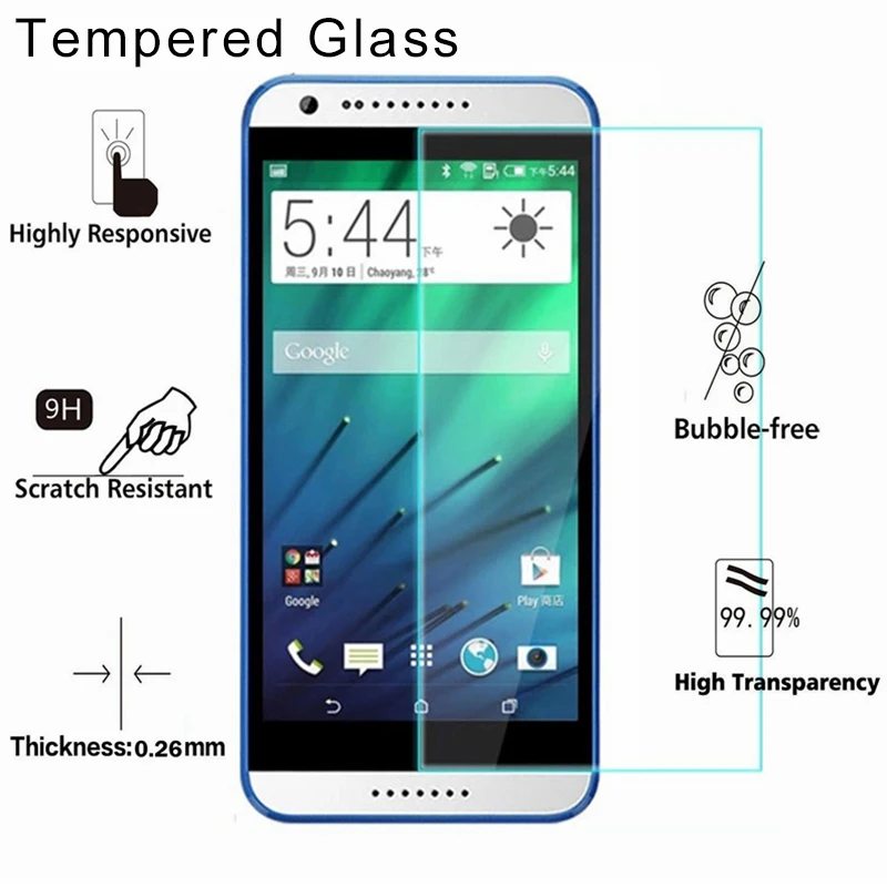 Закаленное стекло для HTC 816 820 825 826 828 830 защитное твердая защита экрана телефона