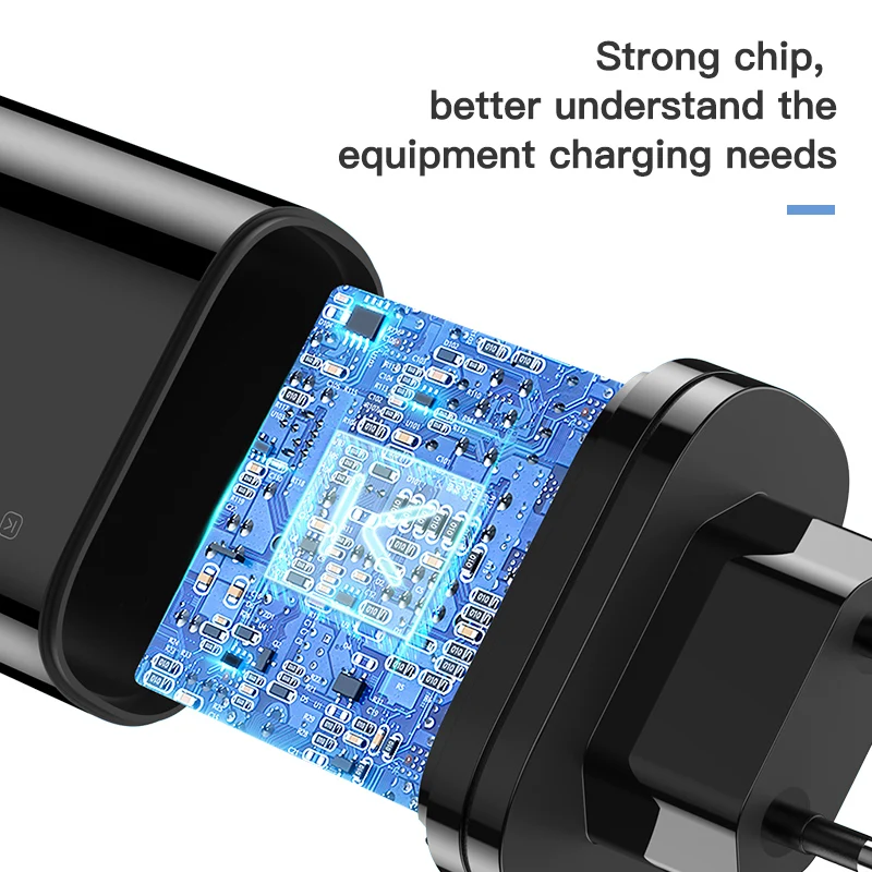 KUULAA Quick Charge 3 0 USB зарядное устройство 30 Вт QC3.0 QC Быстрая зарядка мульти штекер