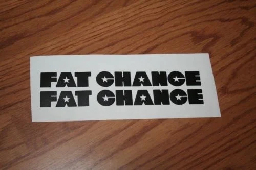 

Высекающая наклейка FAT CHANCE для рамы mtb! Городские циклы Fat
