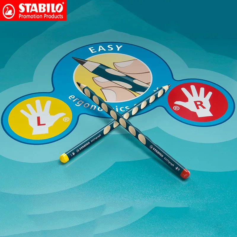 Эргономичный графитовый карандаш Stabilo EasyGraph HB безопасные нетоксичные