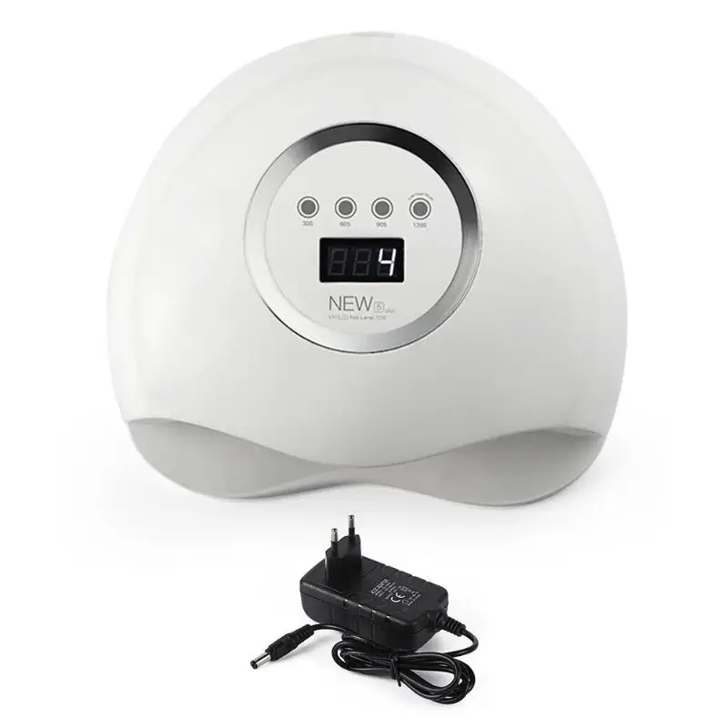 EU plug Лампа для сушки ногтей 72 Вт УФ светодиодный инфракрасный высококачественный Быстросохнущий светильник для маникюра с питанием от батареи - Цвет: EU plug