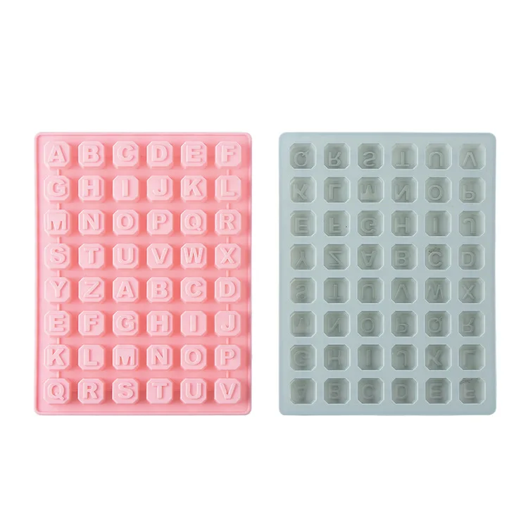

Silicone 26 English letters DIY handmade chocolate fudge mold Easy to demould. Easy to wash Food grade high temperature silicone