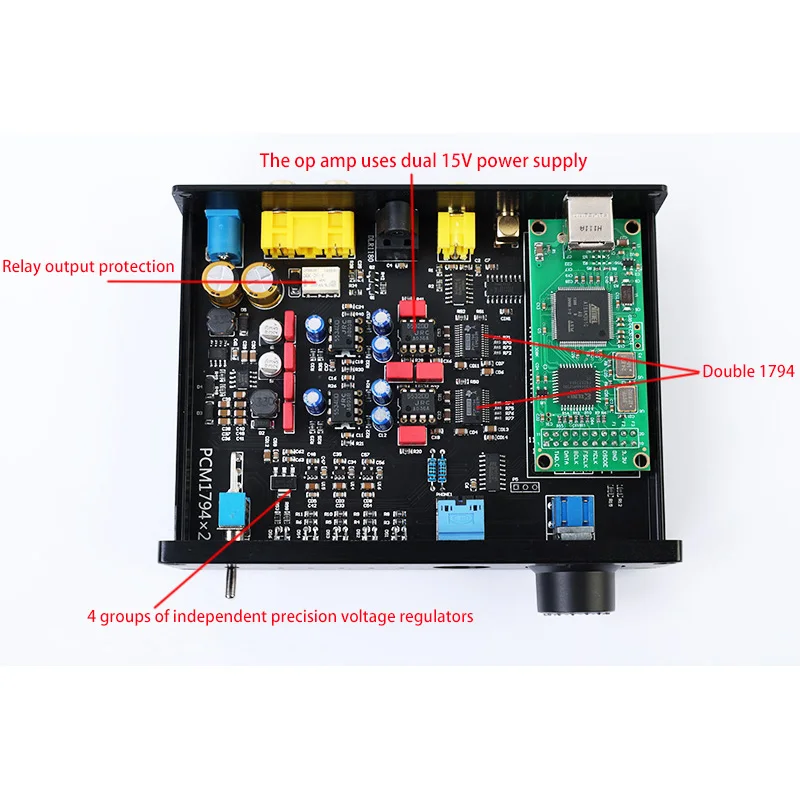Parallel Dual PCM1794 DAC USB Optical Coaxial Bluetooth 5.1 LDAC APTX-HD Lossless Sound Card | Электроника