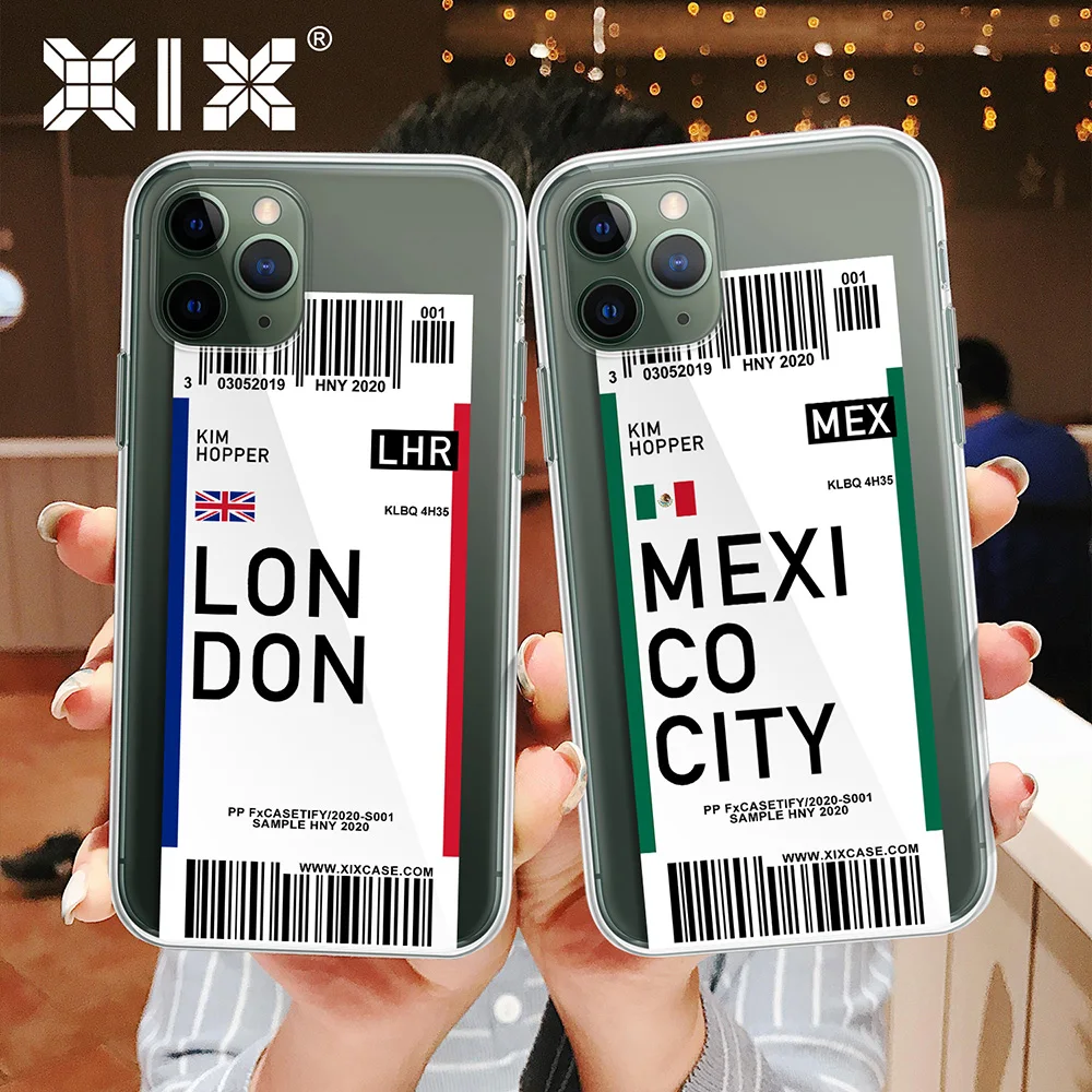 Лидер продаж забавный чехол ins с изображением билета мира для телефона iPhone 12 Pro Max