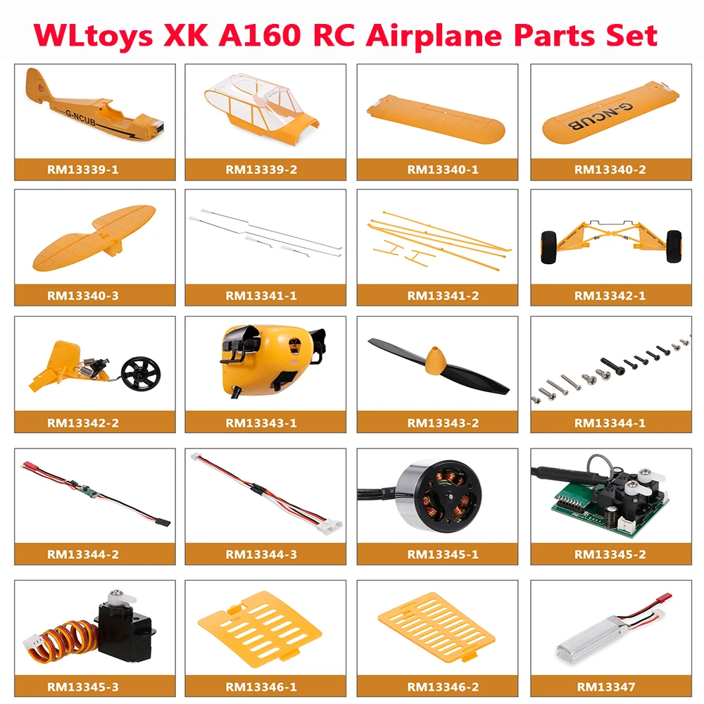 Wltoys XK A160 радиоуправляемый самолет вертолет ESC/Motor/Servo запасные части набор