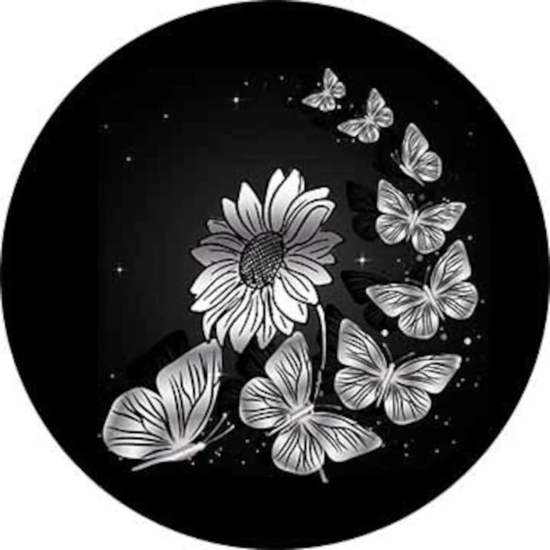

Butterfly Flag Spare Tire Cover For Car - Car Accessories, Custom Spare Tire Covers Your Own Personalized Design,