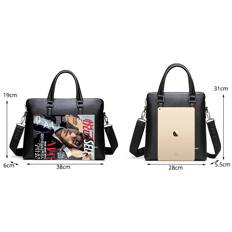 Сумка-мессенджер мужская кожаная для ноутбука в винтажном стиле |